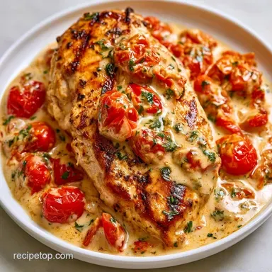Creamy Tuscan Chicken in 40 Minutes Recipe Card