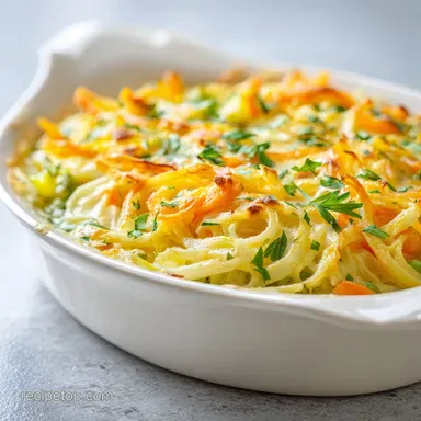 Creamy Vegetable Casserole for 8 Servings