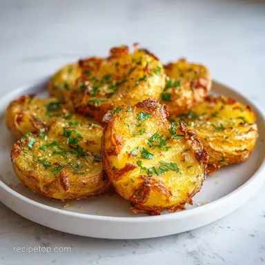 Crispy Baked Garlic Butter Potato with Golden Shattering Crust