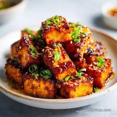 Crispy Honey Garlic Tofu for 4 Servings