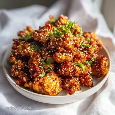 Sesame Chicken Perfect Crunch Recipe for 4 Servings Recipe Card