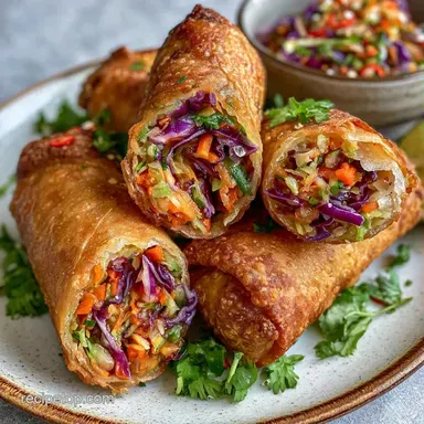 Vegan Spring Rolls in 40 Minutes Recipe Card