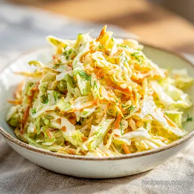 Coleslaw Perfect Crunchy Side Recipe in 35 Min Recipe Card