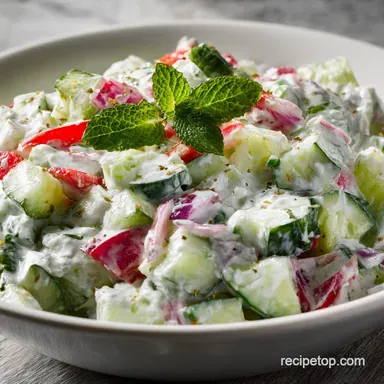 Cucumber Ranch Crack Salad Recipe in 15 Minutes Recipe Card