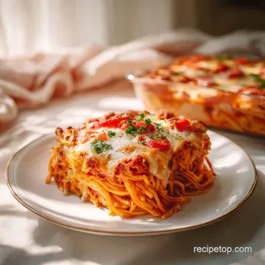 Baked Spaghetti: A Creamy 60-Minute Casserole for 8 Servings
