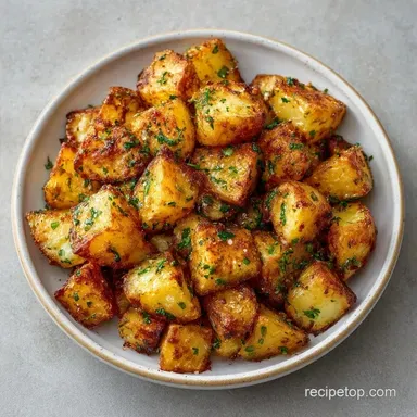 Parmesan Herb Roasted Potatoes: Crispy
