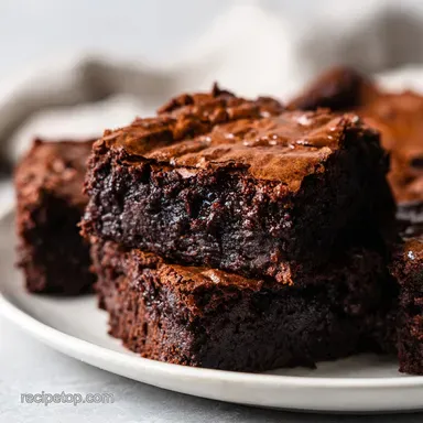 Eggless Fudgy Brownies in 40 Minutes Recipe Card