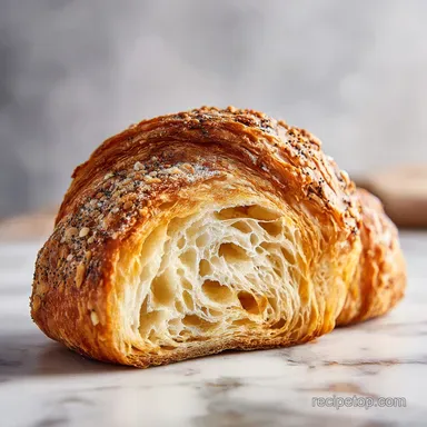 Croissant Bread Loaf Recipe: Fluffy and Baked
