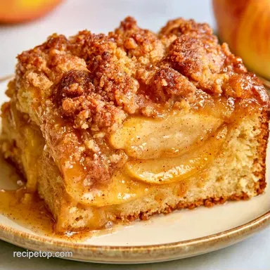 Apple Dump Cake with Fresh Apples Recipe Card