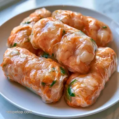 Rice Paper Rolls with Shrimp Recipe Card