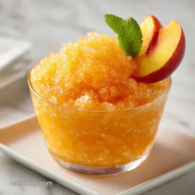 Frozen Peach Slush in 5 Minutes: Velvety and Frosty Treat Recipe Card