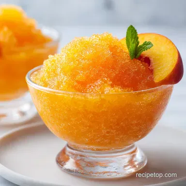 Frozen Peach Slush in 5 Minutes: Velvety and Frosty Treat