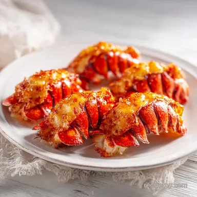 Baked Lobster Tails with Garlic Butter Recipe Card