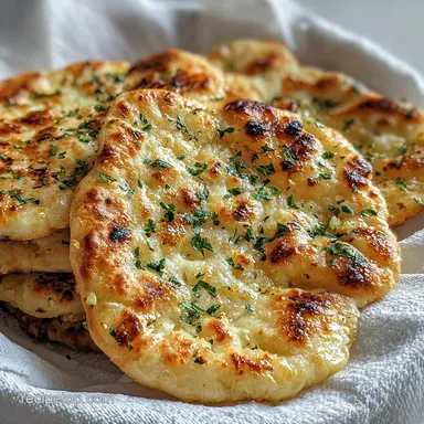 Garlic and Butter Flatbread Recipe in 20 Minutes