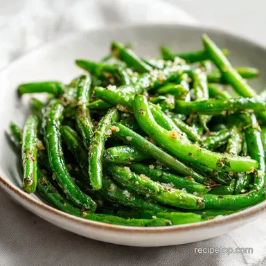 Garlic Lemon Green Beans Recipe for 4 Servings in 15 Minutes