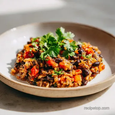 Black Beans and Rice with Garlic and Lime in 20 Minutes Recipe Card