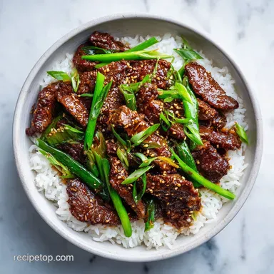 Mongolian Beef Dish that will Delight in 25 Minutes Recipe Card