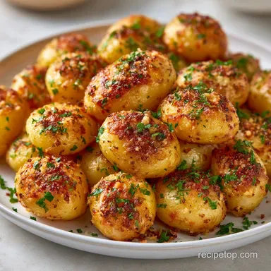 Garlic Parmesan Roasted Potatoes 2: Oven