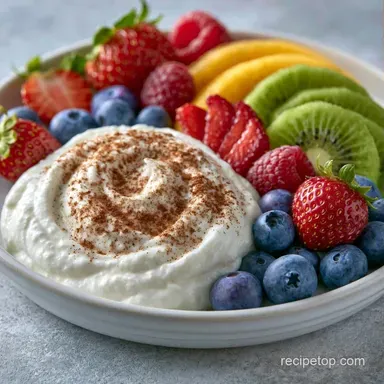 Greek Yogurt Fruit Dip in 5 Minutes Recipe Card