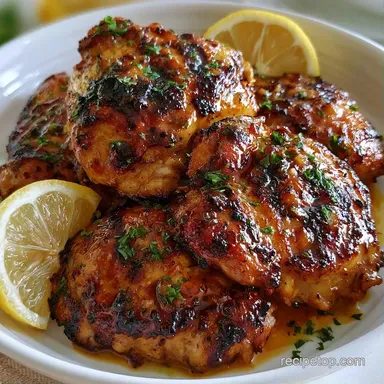 Grilled Summer Chicken Thighs: Meal Prep Recipe Card