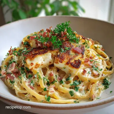 Halloumi Carbonara Recipe 25 Minutes Delicious in 30 Min Recipe Card