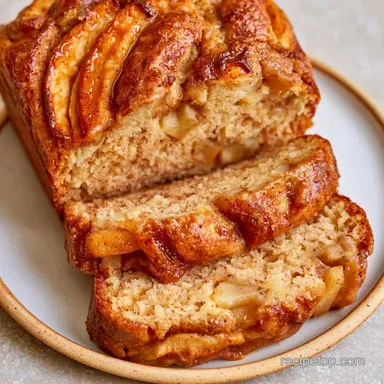 Healthy Apple Cinnamon Bread with Oats Recipe Card