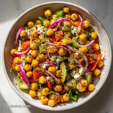 healthy mediterranean chickpea salad meal prep in 20 Minutes