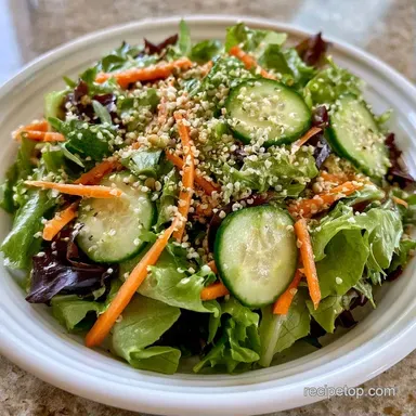 Healthy Summer Green Salad in 15 Minutes Recipe Card