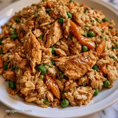 Hibachi Fried Rice with Chicken Recipe Card