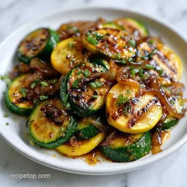 Hibachi Zucchini in 15 Minutes Recipe Card