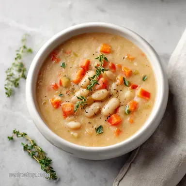 High Protein White Bean Soup: Meal Prep