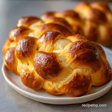 Homemade Challah Bread Recipe for French Toast Recipe Card