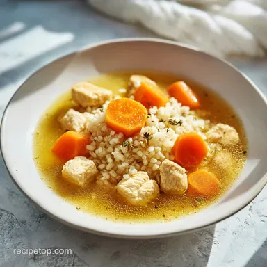 Chicken and Rice Soup in 45 Minutes Recipe Card