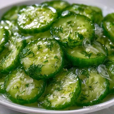 Cucumber Pickles with Garlic and Dill