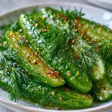 Crisp Dill Pickles in 24 Hours Recipe Card