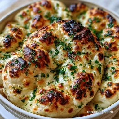Garlic Naan: Soft and Bubbly Recipe Card