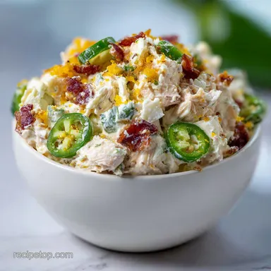 Jalapeno Popper Chicken Salad Flavor Secrets in 25 Minutes Recipe Card