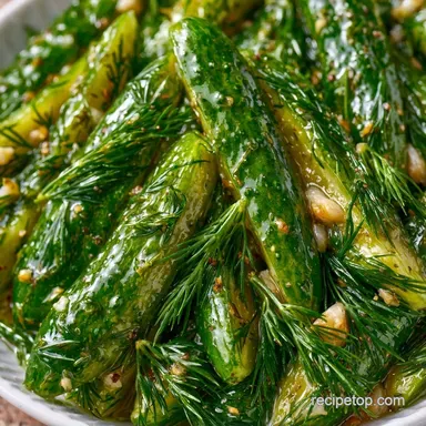 Kosher Dill Pickles in 30 Minutes Recipe Card
