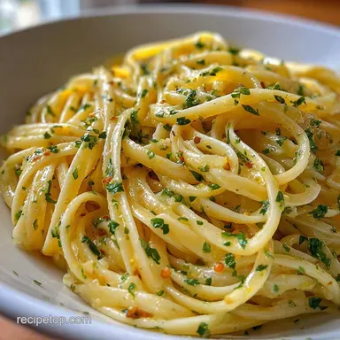 Lemon Butter Pasta to Brighten Your Dinner in 15 Minutes Recipe Card