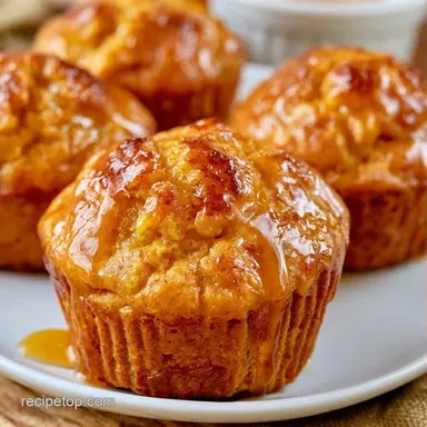 Maple Glazed Pumpkin Muffins in 35 Min Recipe Card