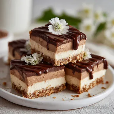 Quick No Bake Chocolate Cheesecake Bars: No-Bake Method