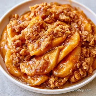 Apple Crisp for 8 Servings Recipe Card