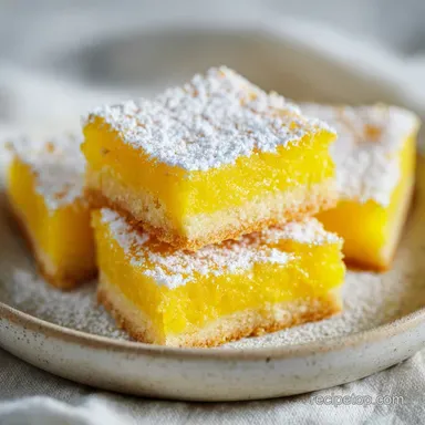 Lemon Bars: Crispy Shortbread