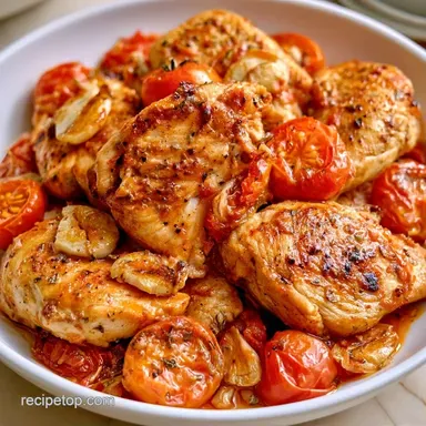 Cherry Tomato Chicken in 30 Minutes Recipe Card