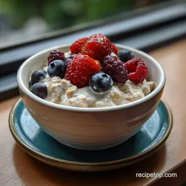 Overnight Oats with Berries: Overnight Prep