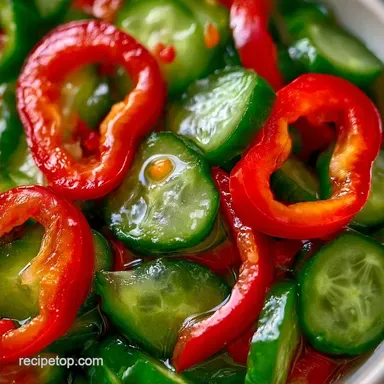 Pickled Peppers Cucumbers for Meal Prep