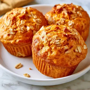 Pumpkin Pie Oat Flour Muffins for 12