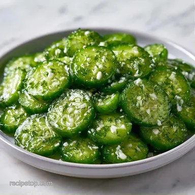 Quick Garlic Cucumber Pickles: Crispy Recipe Card