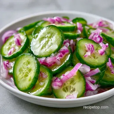 Quick Pickled Cucumber Salad in 45 Min Recipe Card