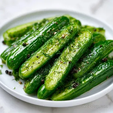 White Vinegar Pickles for 24 Spears Recipe Card